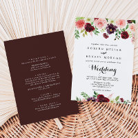 Casamento frontal e traseiro, cor-de-rosa, com Pri