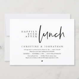Convite Casamento Fuga, Almoço de Felizes para Sempre