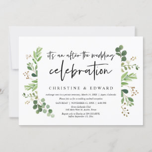 Convite Casamento Fuga, Após a celebração do casamento