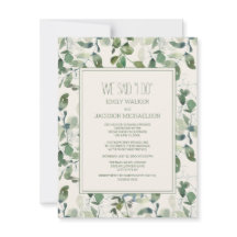 Casamento Fuga com Folhas de Eucalipto Verde Sage