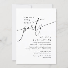 Convite Casamento Fuga e Festa de Elopement Felizes para S