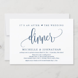 Convite Casamento Fuga, um Depois do jantar de casamento C