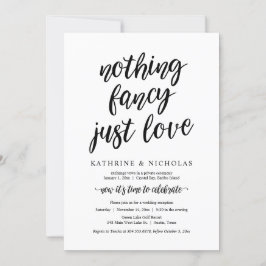 Convite Casamento Fugitivo, Nada de Luxo, Apenas Amor