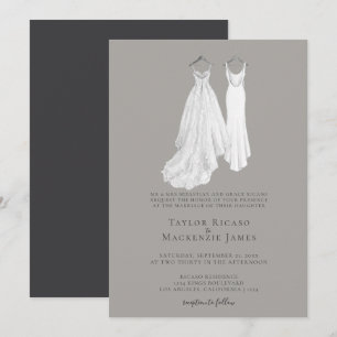 Convite Casamento Gay Elegante Duas Noivas com Vestidos