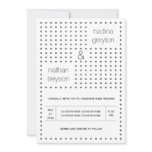 Casamento geométrico branco e preto das Elegantes