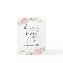 Casamento Geométrico da Rosa Romântica