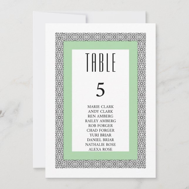 Convite Casamento Geométrico Islâmico de Turquesa (Frente)