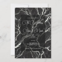 Casamento Glamouroso de Mármore Preto e Branco Chi