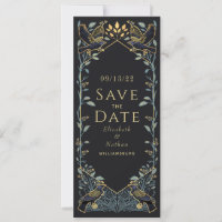 Casamento Gothic Raven Encantado Salve a Data