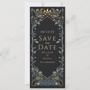 Convite Casamento Gothic Raven Encantado Salve a Data
