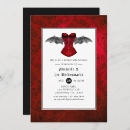 Convite Casamento Gótico Bridesmaids Luncheon