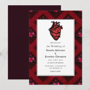 Convite Casamento Gótico Caprichoso