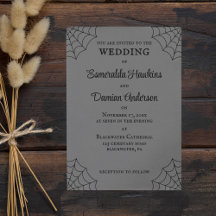 Casamento Gótico de Aranhas e Cinzas