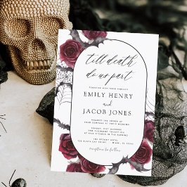 Convite Casamento Gótico de Halloween