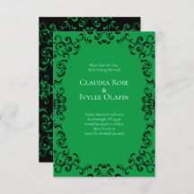 Casamento Gótico Negra e Verde