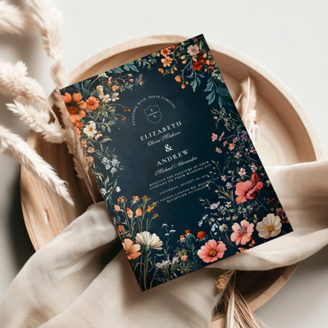 Convite Casamento Gótico Romântico (Criador carregado)