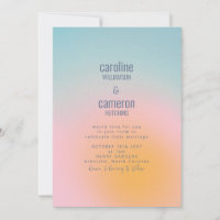 Casamento Gradiente Cinzento Cor-de-Rosa Azul Cele