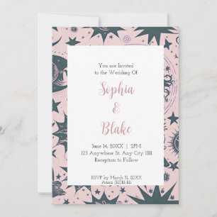 Convite Casamento Harmonia Celestial
