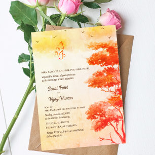 Convite Casamento Hindu de Ganesha