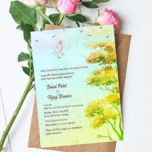 Convite Casamento Hindu de Ganesha