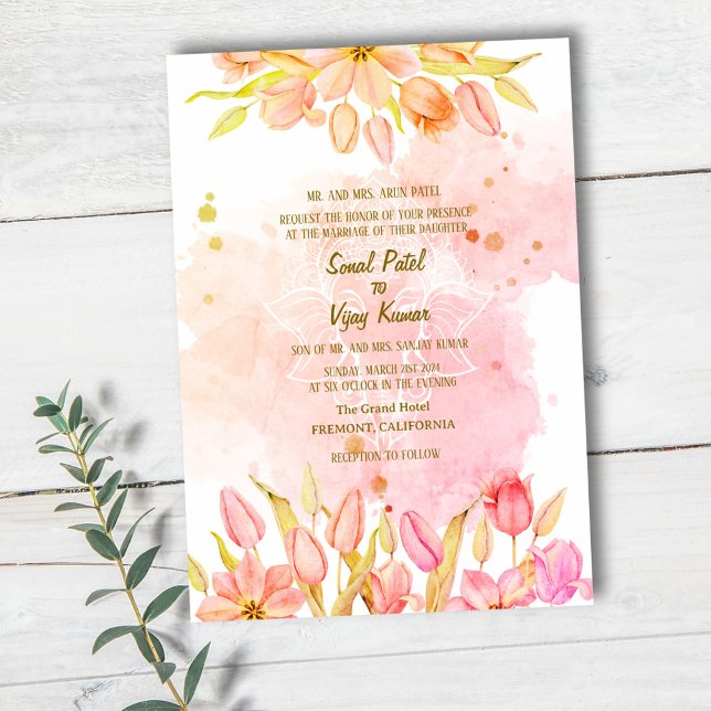 Convite Casamento Hindu de Ganesha (Criador carregado)