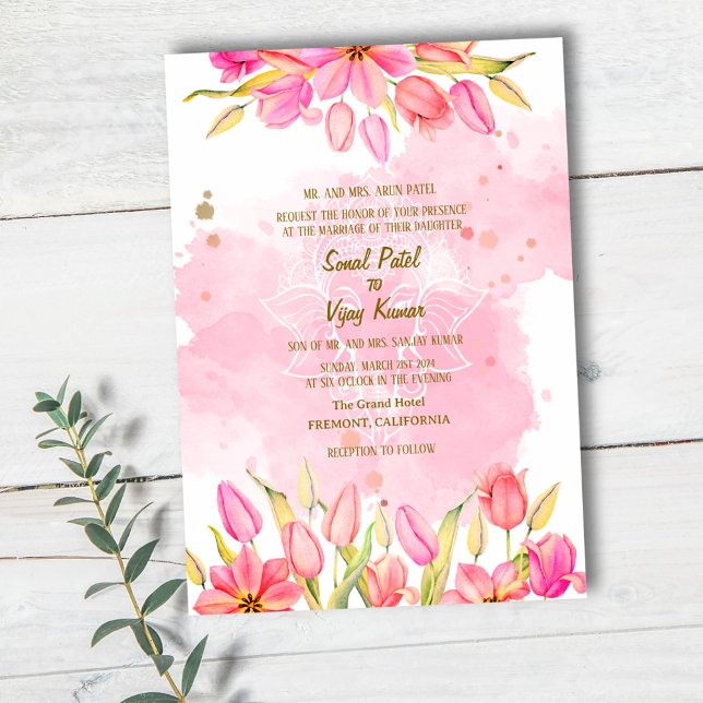 Convite Casamento Hindu de Ganesha (Criador carregado)