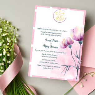 Convite Casamento Hindu de Ganesha