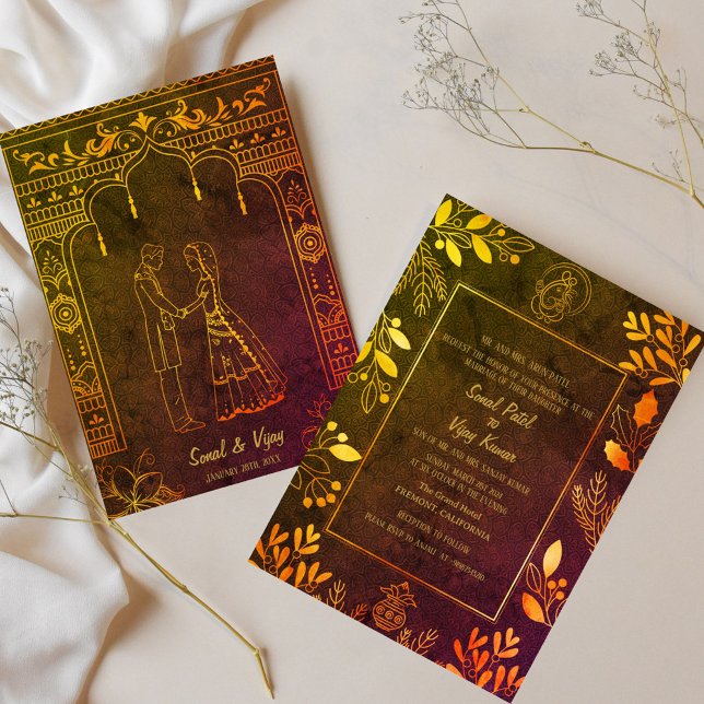 Convite Casamento Hindu de Ganesha (Criador carregado)