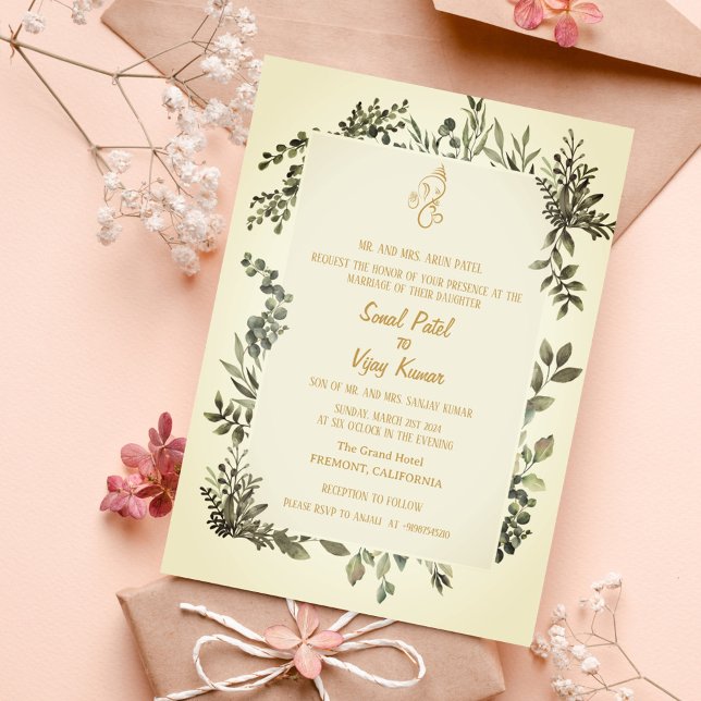Convite Casamento Hindu de Ganesha (Criador carregado)