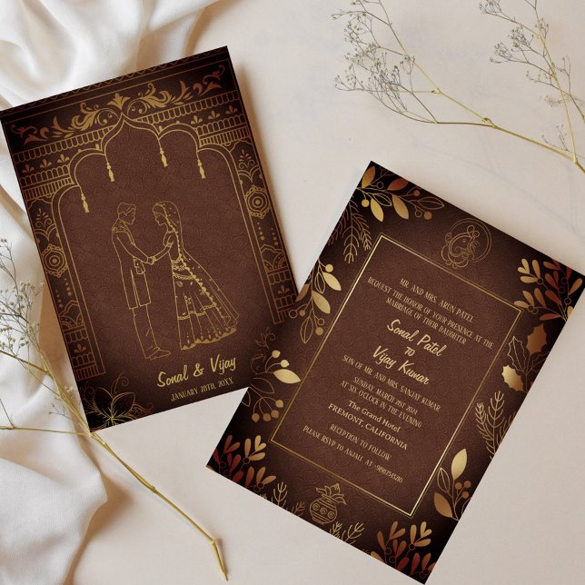 Convite Casamento Hindu de Ganesha (Criador carregado)