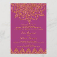 Casamento Hindu Mehndi, Cor de Rosa, Indiano