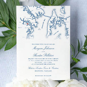 Convite Casamento Histórico London Town Annapolis MD