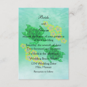 Convite Casamento Honu Havaiano