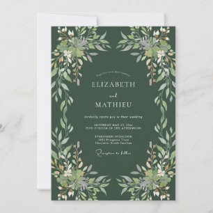 Convite Casamento Hunter Leafy