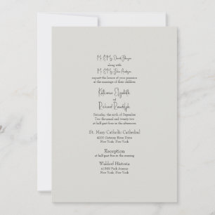 Convite Casamento Igreja Bege Eucalipto Cruz 