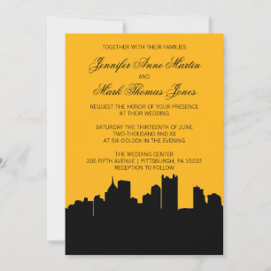 Convite Casamento II na Skyline City em Pittsburgh, Dourad