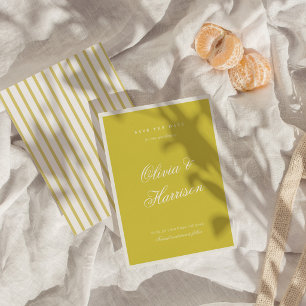 Convite Casamento Ilha Citrus Old Money Save the Date