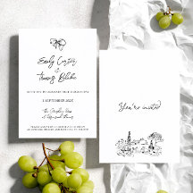 Casamento Ilustrado à Mão com Tinta Caprichosa