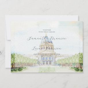 Convite Casamento Ilustrado de São Francisco
