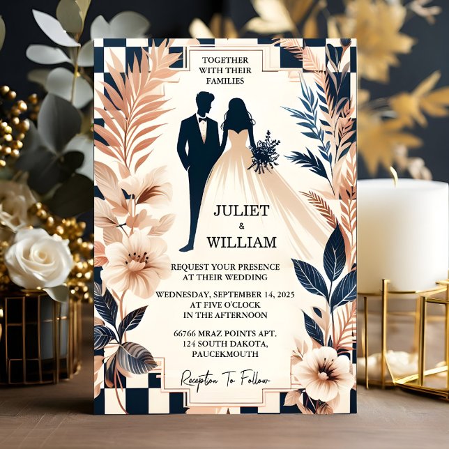 Convite Casamento Ilustrado do Get Retro Boho Studio (Criador carregado)