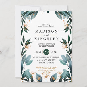 Convite Casamento Incrível De Orçamento Do Elegante Flor