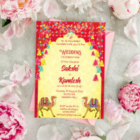 Casamento índio: Rajasthani camela colorida