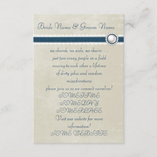 Convite Casamento Informal