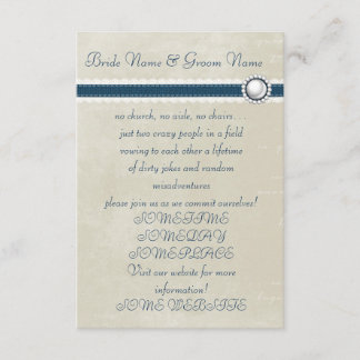 Convite Casamento Informal