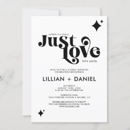 Convite Casamento Informal e Casual com Estilo Retrô e Amo