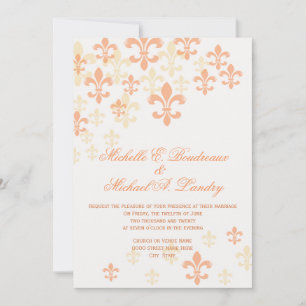 Convite Casamento Informal Fleur de Lis 3
