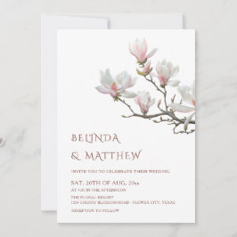 Convite Casamento Informal Magnólia Arte Refinada