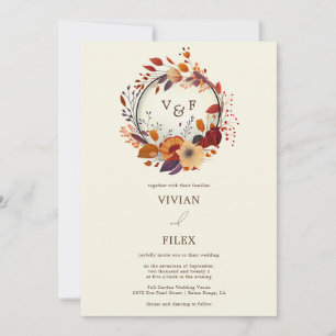 Convite Casamento Inicial de Cair.
