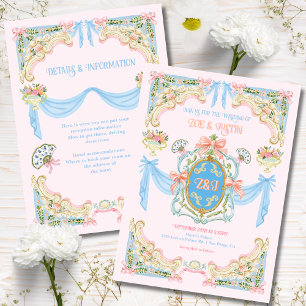 Convite Casamento Inspirado em Marie Antoniette