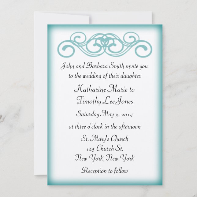 Convite Casamento intemporal do rolo do conto de fadas da (Frente)